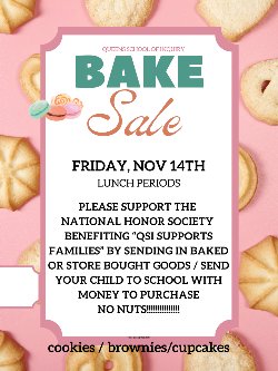 NHS Bake Sale